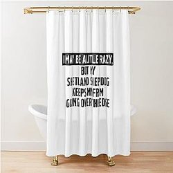 Funny Shetland Sheepdog Shower Curtain
