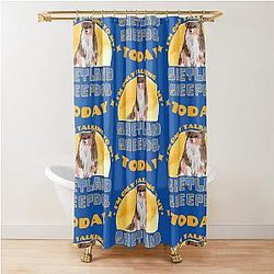 Shetland Sheepdog I'm Only Talking to My Dog Today Shower Curtain