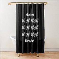 Shetland sheepdog shower curtain