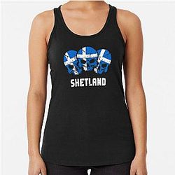 Shetland Flag Skulls Tank Top
