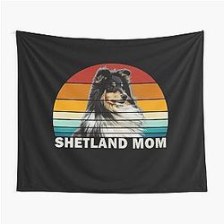 Shetland Sheepdog Mom Tapestry