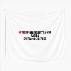 Funny Shetland Sheep Dog Tapestry