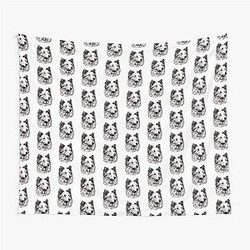 Black and White Shetland Sheepdog Tapestry