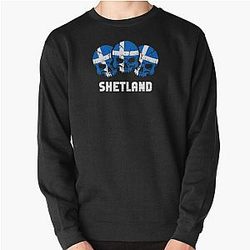 Shetland Flag Skull Pullover Sweatshirt