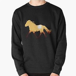 Shetland Pony Sunset Silhouette Pullover Sweatshirt