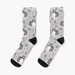 Cute Blue Sheltie Dog Shetland Sheepdog Socks