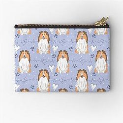 Love Sable Shetland Sheepdog Zipper Pouch