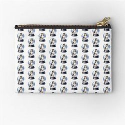 Shetland Sheepdog Snow Globe Zipper Pouch