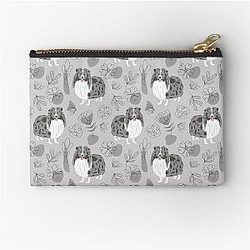 Cute Blue Sheltie Dog Shetland Sheepdog Zipper Pouch