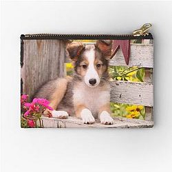 Cute Shetland Sheepdog Puppy Pouch