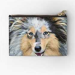 Shetland Sheepdog Blue Eyes Pouch