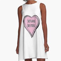 Shetland Sheepdog A-Line Dress