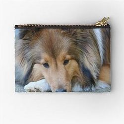 Sable Shetland Sheepdog Zipper Pouch