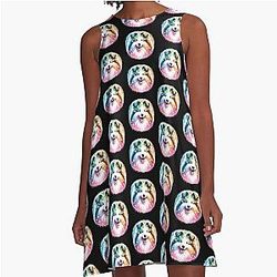 Glitter Shetland A-Line Dress
