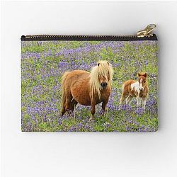 Shetland pony and Zipper Pouch