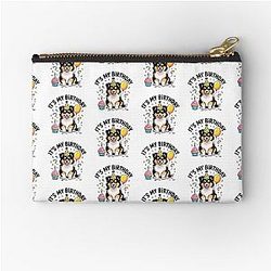 Shetland Sheepdog Puppy Birthday Zipper Pouch