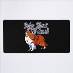 Shetland Sheepdog My Friend Desk Mat