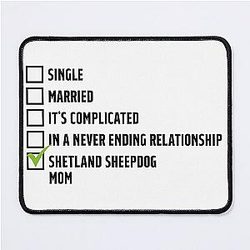 Funny Shetland Sheepdog Mom Mouse Pad