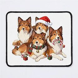 Shetland Sheepdog Merry Mouse Pad