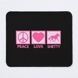Shetland Pony Girl Pink Mouse Pad