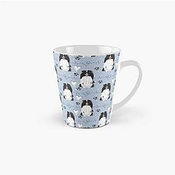 LOVE, Black, White, Sheltie Dog, Shetland Sheepdog, Tall Mug