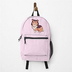 Cute Shetland Sheepdog Kawaii Illustration Backpack