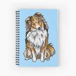 Sheltie - Shetland Sheepdog - Mahogany Sable - Cute Dog Art Notebook