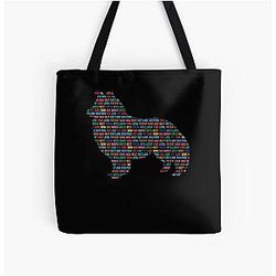 Shetland Sheepdog Shirt for Dog Lover All Over Print Tote Bag