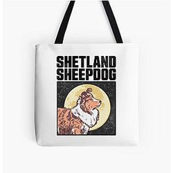 Shetland Sheepdog Sheltie All Over Print Tote Bag