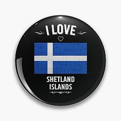 I love Shetland Islands pin