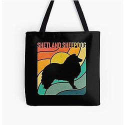 Shetland Sheepdog Vintage Gift Pet Lover Tote Bag