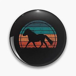 Shetland Pony Sunset Pin
