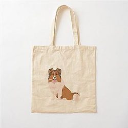 Sheltie Shetland Sheepdog Anatomy Cotton Tote