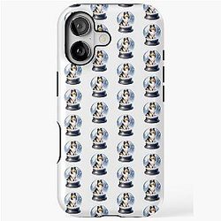 Shetland Sheepdog Snow Globe Winter Art iPhone Case