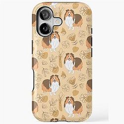 Cute Sable Sheltie Dog Shetland Sheepdog iPhone Tough Case