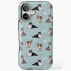The Shetland Sheepdog Sheltie in Blue Tough Case