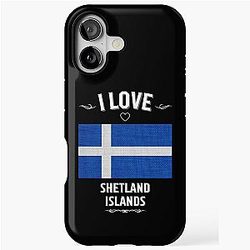 I Love Shetland Islands iPhone Case