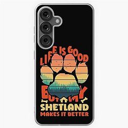 Life Is Good But My Shetland Sheepdog Samsung Galaxy Soft Case