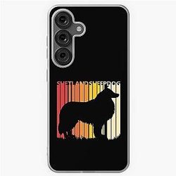 Shetland Sheepdog Dog Breed Silhouette Samsung Galaxy Soft Case