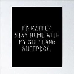 I'd Rather Be Home with My Shetland Sheepdog