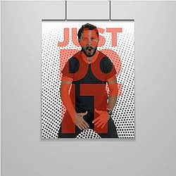 Zap Education Shia LaBeouf Quote Poster Just Do It 16 x 20 Motivational Growth Mindset Dorm Room Decor School Poster