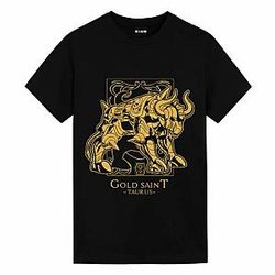 Saint Seiya Taurus Black Tees Cute Anime Shirts WS2302