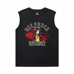 Japanese Anime Tshirts One Punch Man Sleeveless T Shirt Mens Gym WS2302