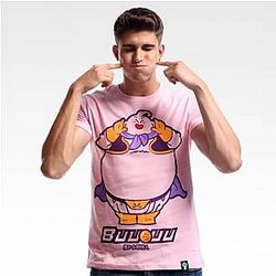 Lovely Dragon Ball Majin Buu T-shirt Pink Cotton Tee Shirt WS2302