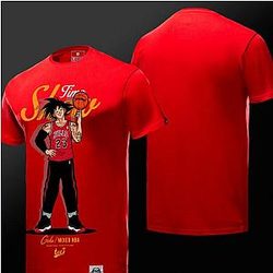 Son Goku T-Shirt Red 4XL Couple Dragon Ball NBA Stil T-Shirt WS2302