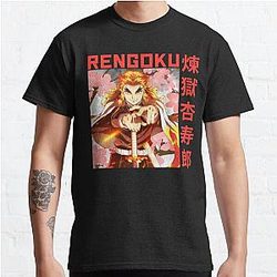 Demon Slayer Kimetsu No Yaiba Rengoku Shirt Classic T-Shirt Offical Store RB0812
