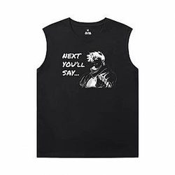 JoJo's Bizarre Adventure Herren Ärmelloses Tshirt Anime Kujo Jotaro T-Shirt WS2302