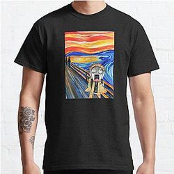 Kimetsu no Yaiba Zenitsu Edvard Munch Classic T-Shirt Offical Store RB0812