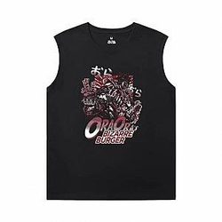 Vintage Anime Kujo Jotaro Tshirt JoJo's Bizarre Adventure Boys Sleeveless T Shirts WS2302