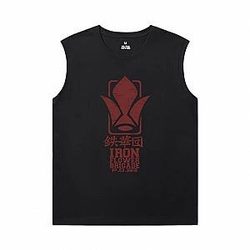 Gundam Tee Japanese Anime Men'S Sleeveless T Shirts Cotton WS2302
